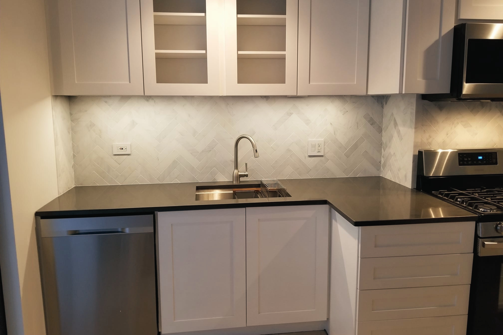 Kitchen flooring and remodeling work by FM Flooring Company Inc.